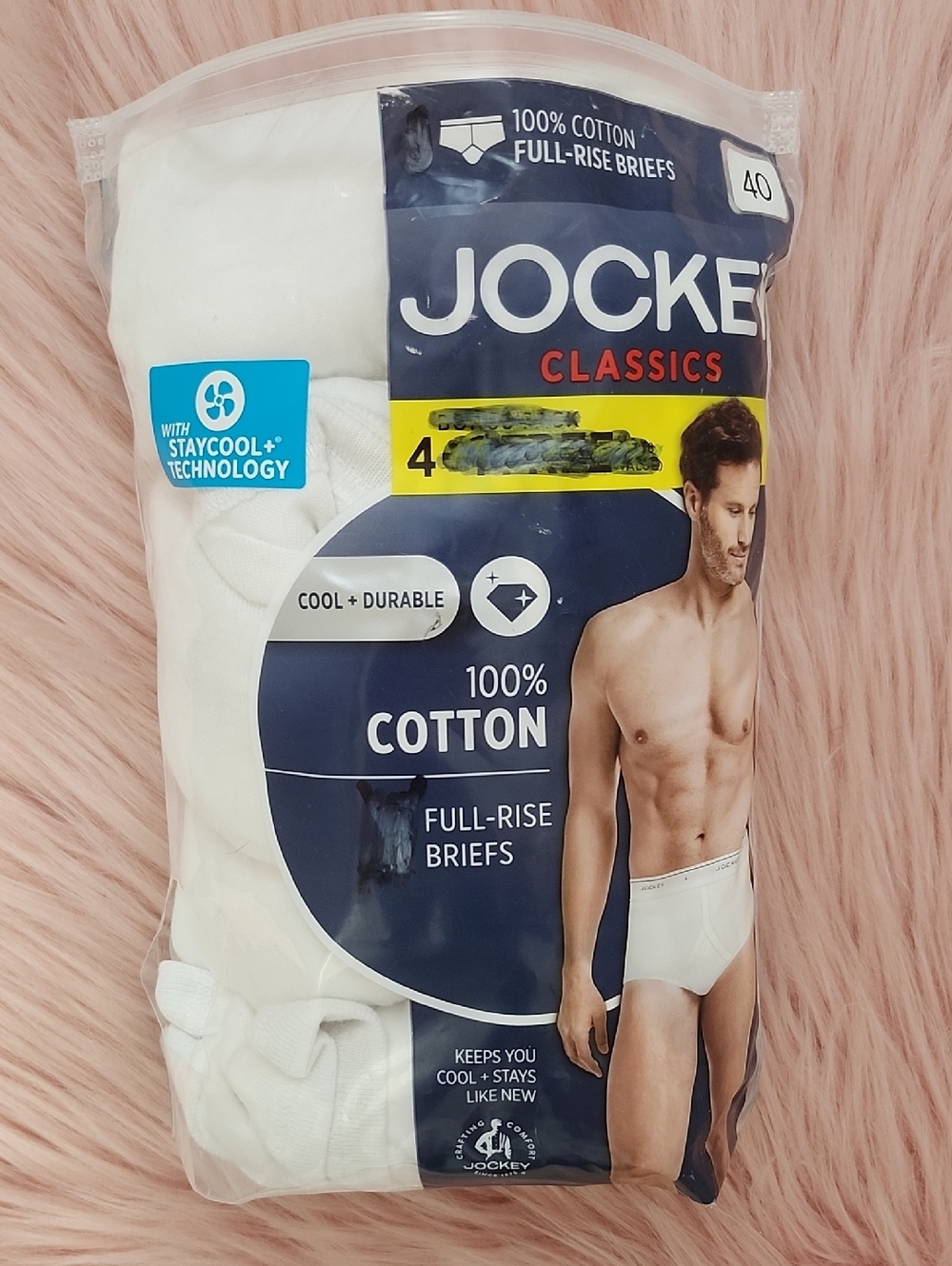 Brand New JOCKEY 5CT CLASSICS Men's FULL-RISE Briefs-40